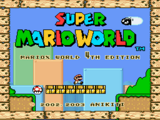 Super Mario World - MarioX World 4th Title Screen